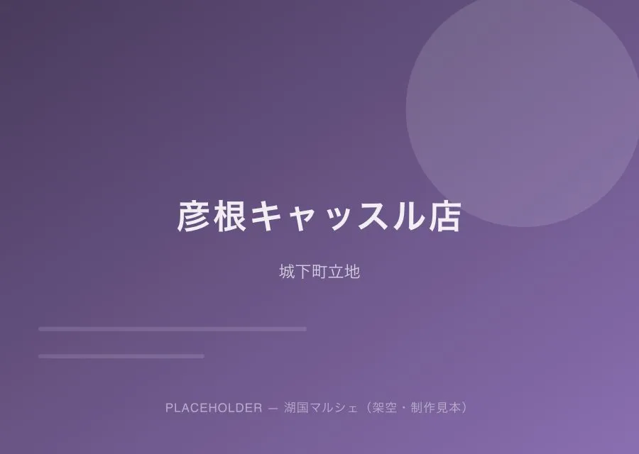 彦根キャッスル店の外観（プレースホルダー）