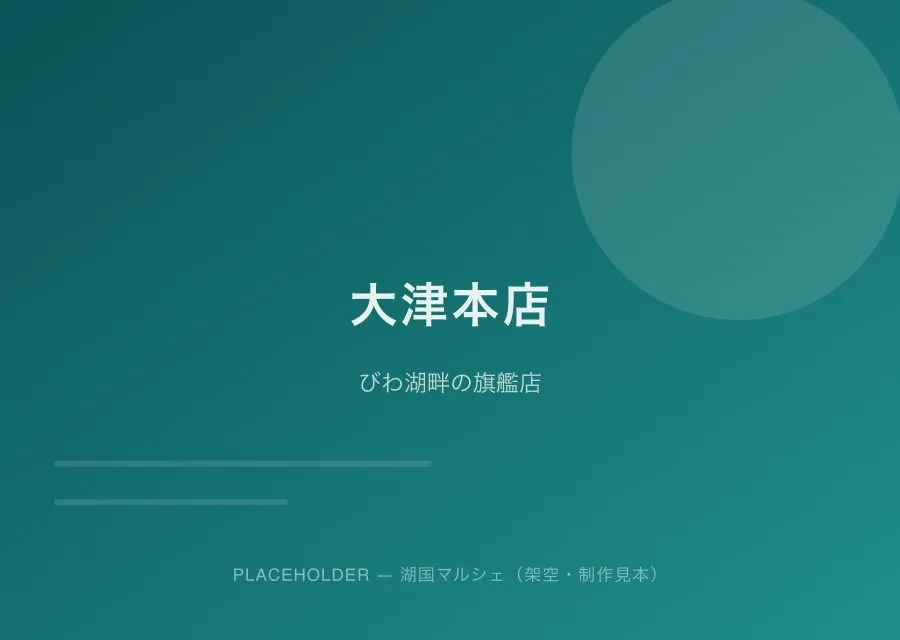 大津本店の外観（プレースホルダー）